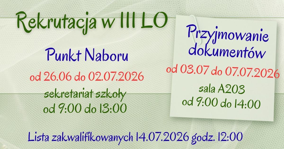 Godziny pracy punktu naboru